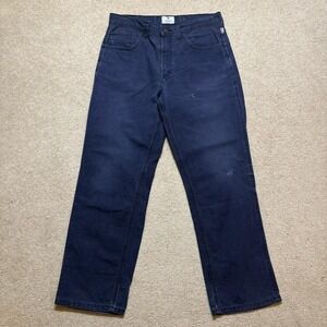 Tyndale FR Jeans Mens 34x31 Blue Straight Denim Flame‎ Resistant Made USA Work